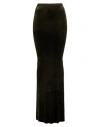 Rick Owens Lilies Jersey Maxi Skirt In Green