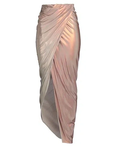 Rick Owens Orange Vered Maxi Skirt In 123d Tangerine Degra