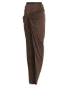 Rick Owens Lilies Woman Maxi Skirt Taupe Size 8 Viscose In Brown