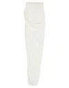Rick Owens Lilies Woman Maxi Skirt White Size 4 Viscose
