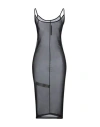 Rick Owens Lilies Woman Midi Dress Black Size 4 Polyester