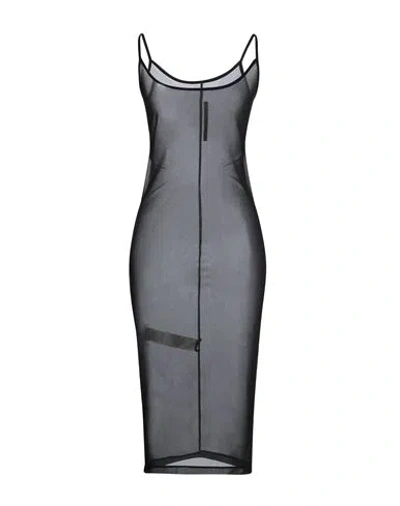 Rick Owens Lilies Woman Midi Dress Black Size 4 Polyester