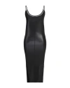 Rick Owens Lilies Woman Midi Dress Black Size 4 Viscose, Elastane