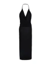 Rick Owens Rose Cowl-effect Midi Dress In Black