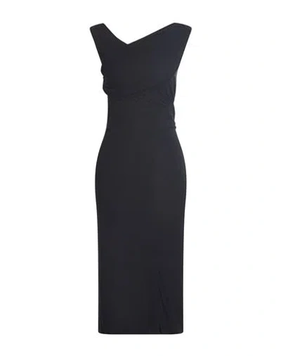 Rick Owens Lilies Woman Midi Dress Black Size 6 Viscose