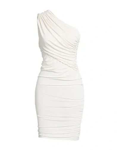 Rick Owens Lilies Woman Midi Dress Ivory Size 6 Polyester In White
