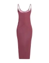 Rick Owens Lilies Woman Midi Dress Magenta Size 4 Viscose, Elastane In Magenta