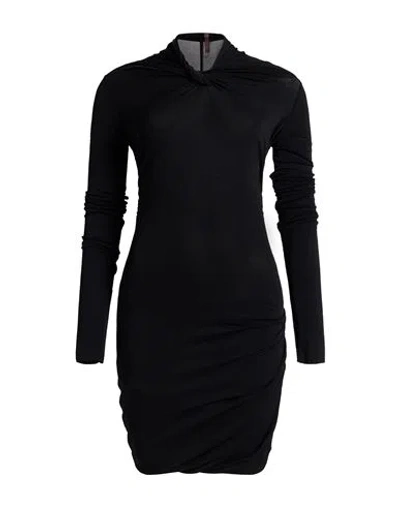 Rick Owens Lilies Woman Mini Dress Black Size 2 Viscose