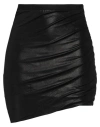 Rick Owens Jade High-shine Draped Miniskirt In Black