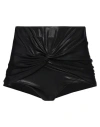 Rick Owens Lilies Woman Shorts & Bermuda Shorts Black Size 6 Viscose, Elastane