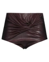 Rick Owens Lilies Woman Shorts & Bermuda Shorts Plum Size 6 Viscose, Elastane In Purple