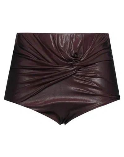 Rick Owens Lilies Woman Shorts & Bermuda Shorts Plum Size 6 Viscose, Elastane In Purple