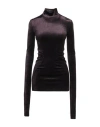 Rick Owens Lilies Woman T-shirt Plum Size 4 Viscose, Polyamide In Purple