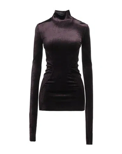 Rick Owens Lilies Woman T-shirt Plum Size 4 Viscose, Polyamide In Purple