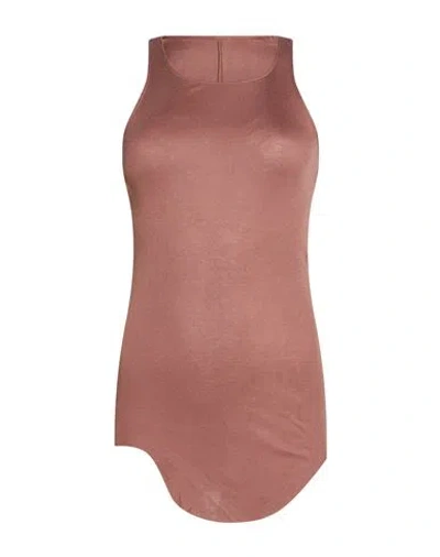 Rick Owens Lilies Woman Tank Top Antique Rose Size 4 Viscose, Polyamide, Elastane In Pink
