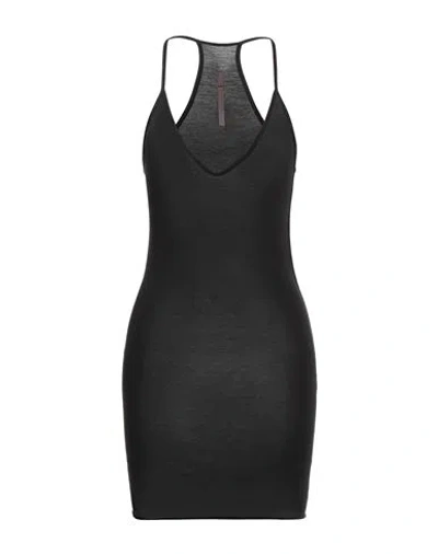 Rick Owens Lilies Woman Tank Top Black Size 4 Viscose, Polyamide, Cotton