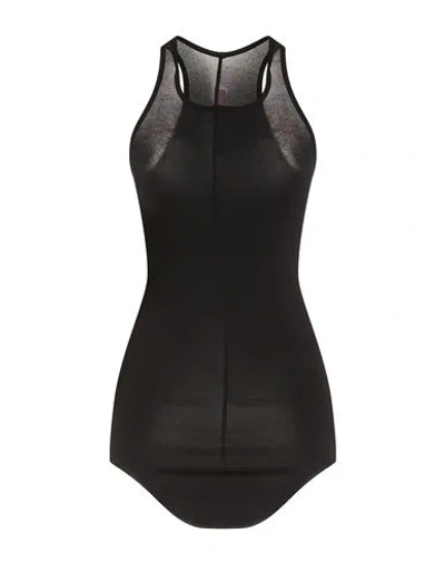 Rick Owens Lilies Woman Tank Top Black Size 4 Viscose, Polyamide, Elastane
