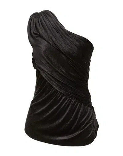 Rick Owens Lilies Woman Top Black Size 10 Viscose, Polyamide