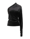 Rick Owens Lilies Woman Top Black Size 2 Viscose, Polyamide In Black