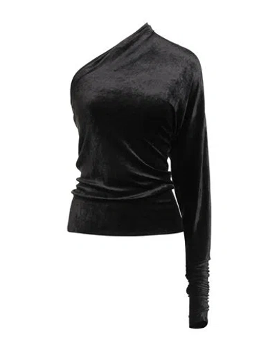 Rick Owens Lilies Woman Top Black Size 2 Viscose, Polyamide