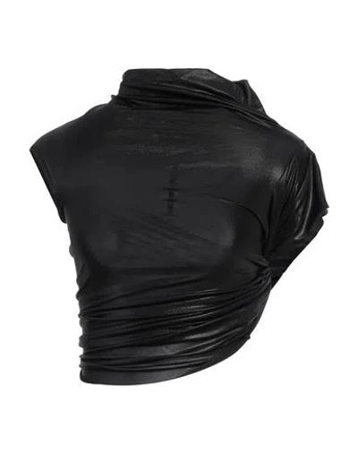 Rick Owens Lilies Woman Top Black Size 6 Viscose, Elastane