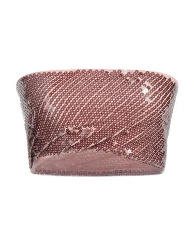 Rick Owens Lilies Woman Top Blush Size 4 Polyamide, Elastane, Polyester In Pink