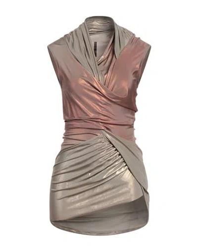 Rick Owens Lilies Woman Top Bronze Size 6 Viscose, Elastane