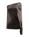 Rick Owens Lilies Woman Top Chocolate Brown Size 6 Viscose, Polyamide