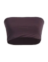 Rick Owens Lilies Woman Top Plum Size 4 Viscose, Polyamide, Elastane In Purple