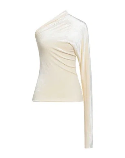 Rick Owens Lilies Woman Top Ivory Size 2 Viscose, Polyamide In White