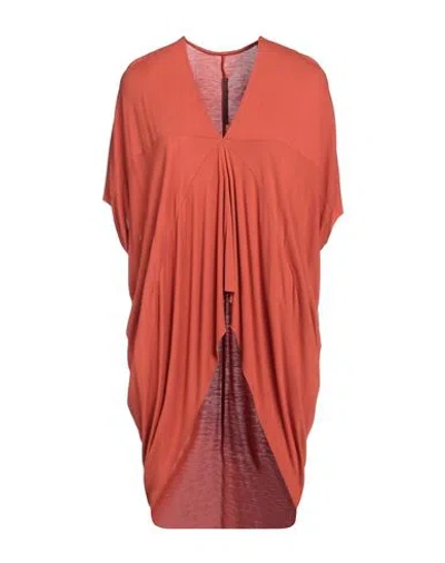 Rick Owens Lilies Woman Top Orange Size 4 Viscose