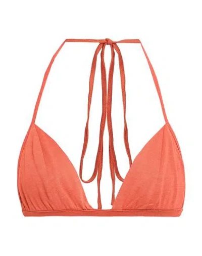Rick Owens Lilies Woman Top Orange Size 6 Viscose
