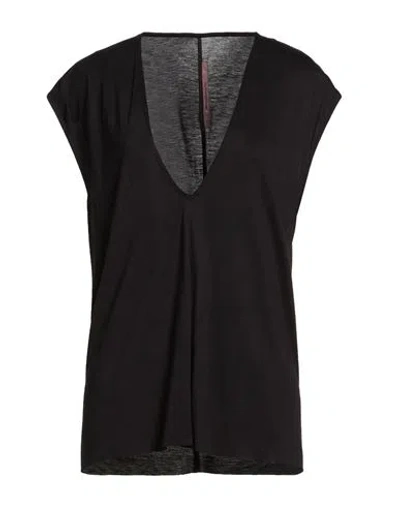 Rick Owens Lilies Woman T-shirt Black Size 4 Viscose