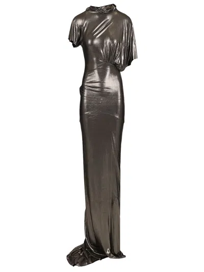 Rick Owens Lilith Dresses Silver In Gray