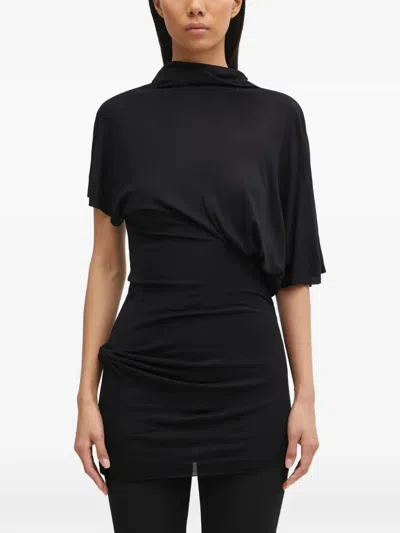 Rick Owens Lilith Short-sleeve Top In Black
