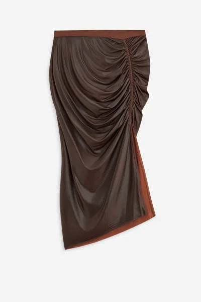Rick Owens Lillies Skirts In Brown