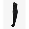 Rick Owens Lillies Womens Black Hydra Aaliyah Jersey Gown In Black