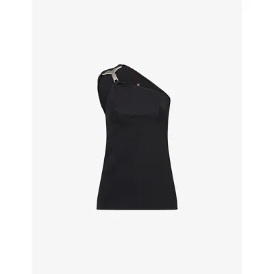 Rick Owens Lillies Womens Hydra Stretch-jersey Knit Top Black