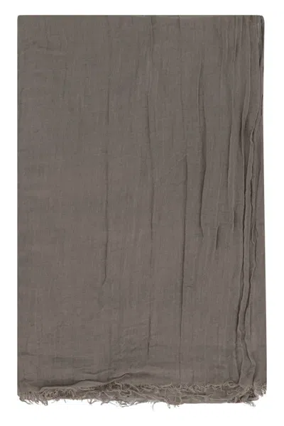 RICK OWENS RICK OWENS LINEN BLEND SCARF