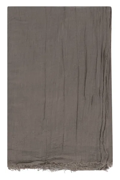 RICK OWENS LINEN BLEND SCARF