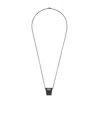 Rick Owens Lobster Buckle Necklace In Black