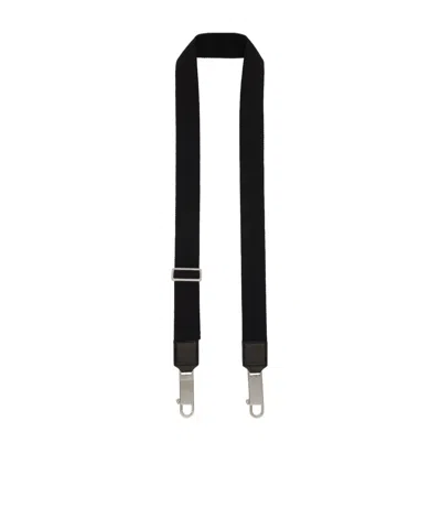 Rick Owens Lobster Clasp Bag Strap In Black