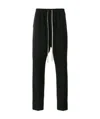 Rick Owens Mens Black Drawstring-waist Relaxed-fit Cotton Trousers In Black
