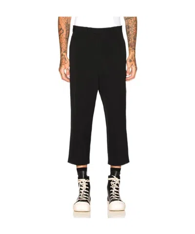 Rick Owens Logo Casual Pants In Black