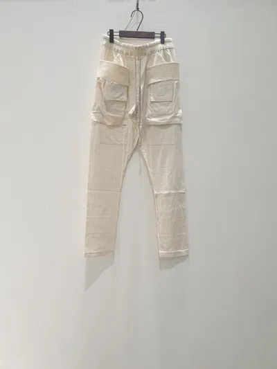 Rick Owens Logo Casual Pants In Nude