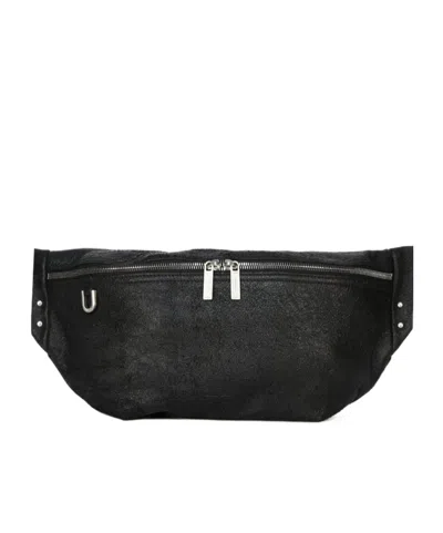 Rick Owens Logo-debossed Shoulder Bag In Black