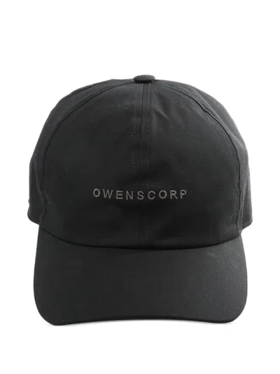 Rick Owens Logo Embroidered Baseball Cap In Black