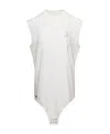 Rick Owens Logo-embroidered Cotton Tank Top In White