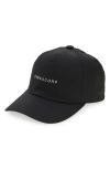 Rick Owens Logo Embroidered Snapback Baseball Cap In Black
