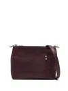 Rick Owens Logo-engraved Leather Crossbody Bag In Purple